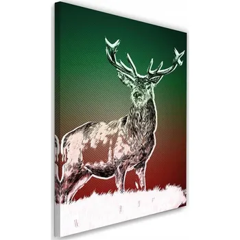 Obraz Obraz na plátně – plátno, skandinávský vzor Jelen