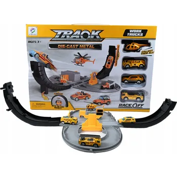 autíčko STAVENIŠTĚ KASKADÉRSKÁ DRÁHA SADA STAVEBNÍCH AUT 4KS