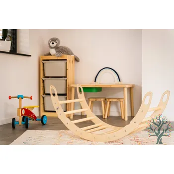 Dětská houpačka WoodsCraft Dřevěné houpadlo - Montessori, houpačka pro děti