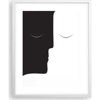 Obraz Obraz plakát na zeď v bílém rámu 40x50 lidé foto plakáty do obýváku