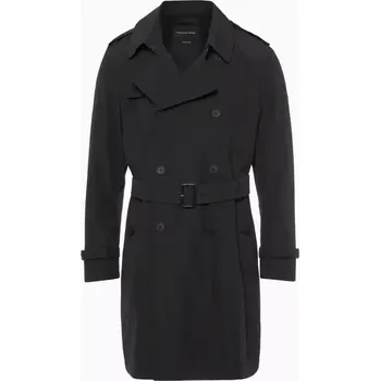 Pánská casual bunda PORSCHE DESIGN Hybrid Trench Coat Trenčkot kabát pro chladnější počasí černá (Klasický cestovní trenčkot vyrobený z nejkvalitnější italské látky s vyjímatelnou hybridní vložkou a vnitřní kapsou. Vyrobeno v Evropě.)