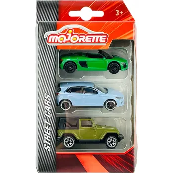 autíčko MAJORETTE STREET CARS SADA 3 AUTÍČEK NOVÉ KOVOVÉ MODELY 3-PACK