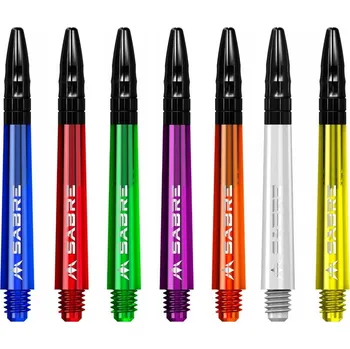 Příslušenství pro šipky Shafty Mission Sabre White - Black Top TWEENIE PLUS 3 ks