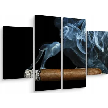 Obraz Čtyřdílný obraz Kubánské doutníky a popel 160x120 cm