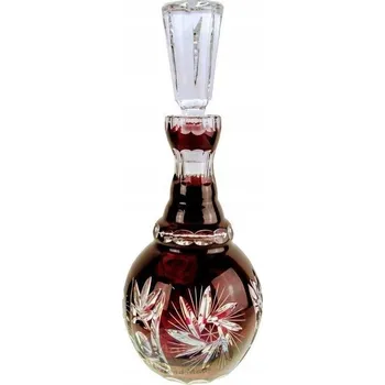 Rubínová křišťálová karafa na vodku 400 ml Młynek Oliwka