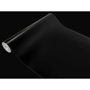 Tapeta Dekorační nábytková fólie Samolepicí Černá Matná Role Šířka 45 cm DIY