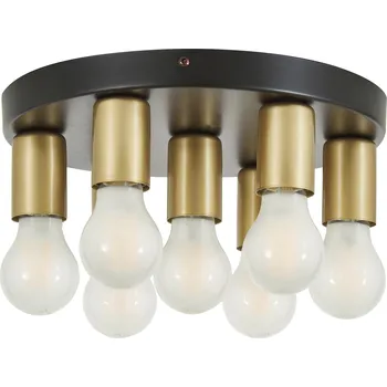 Stropní Svítidlo Luminex 30 x 30 cm černý, žlutý