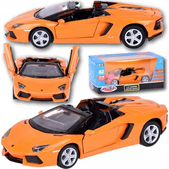 autíčko KOVOVÉ AUTO MODEL LAMBORGHINI AVENTADOR ROADSTER ZVUKY SVĚTLA POHON