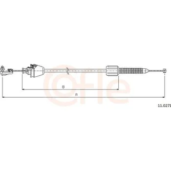 Lanko parkovací brzdy Lanko plynu COFLE 92.11.0271