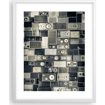 Obraz Obraz plakát na zeď v bílém rámu 40x50 abstrakce plakáty do obýváku