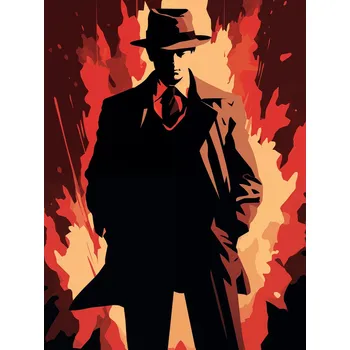 Plakát Plakát Tajemný Detektiv bez rámu 60 x 80 cm