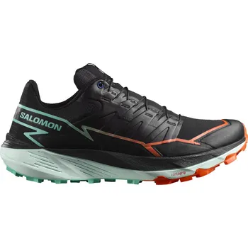 Pánská běžecká obuv Pánská běžecká obuv Salomon Thundercross Black/Cherry Tomato/Electric Green UK 11,5