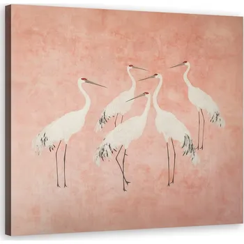 Obraz Obraz na plátně, Jeřábi Zvířata Abstrakce 30x30 30x30