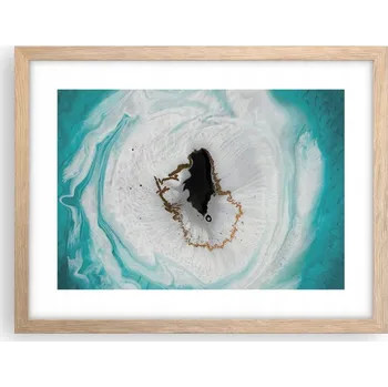 Obraz Obraz plakát v rámu světlý dub do obýváku 40x30 abstrakce foto na zeď