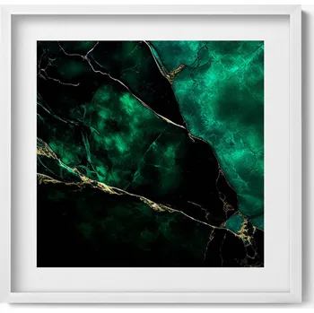 Obraz Obraz v bílém rámu nástěnná dekorace Textura kamene glamour 50x50 cm