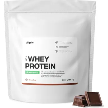 Sportovní výživa Vilgain Grass-Fed Whey Protein 2000 g Chocolate