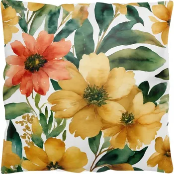 Polštář DEKORAČNÍ POVLEČENÍ NA POLŠTÁŘ 40x40 ANTYALERGICKÉ PODZIMNÍ BARVY