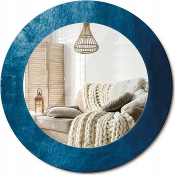 Zrcadlo Zrcadlo s potiskem do koupelny ložnice obývacího pokoje fi 50 cm Abstraktní umění