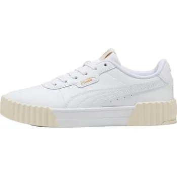 Dámské tenisky Dámská vycházková obuv Puma CARINA 3.0 7.5 Bílá, Béžová, Zlatá