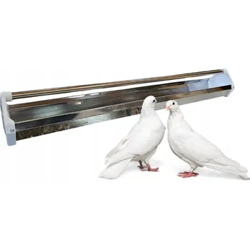 Krmítko pro ptáka KRMÍTKO PRO HOLUBY, SLEPICE A DRŮBEŽ S OTOČNÝM VÁLCEM, OCELOVÉ, 100 CM