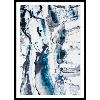 Obraz OBRAZ PLAKÁT V RÁMU 73x53cm abstrakce akvarely barvy abstraktní barva P2422