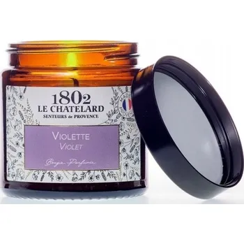 Svíčka Tradiční sójová svíčka FIALKA Le Chatelard 1802 1 ks