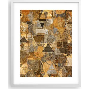 Obraz Obraz plakát na zeď v bílém rámu 40x50 abstrakce plakáty do obýváku