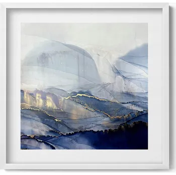 Obraz Dekorace obraz v bílém rámu na zeď do obýváku kuchyně Abstrakce 50x50 cm