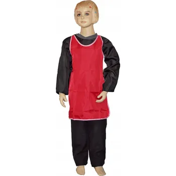 Kuchyňská zástěra Ochranná zástěra na malování U Wiktora červená