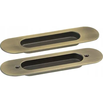 Obraz Zapuštěné madlo do dveří kovové 150x40x11 antik