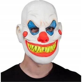 Karnevalová maska Maska na obličej Wicked Costumes latexový klaun hnědý