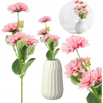 umělá květina UMĚLÉ KVĚTY jiřina umělé listy kytice na hřbitov jako živé do vázy