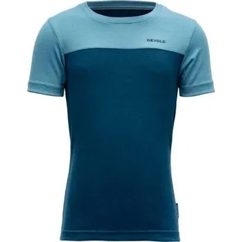 Dětská móda Dětské tričko Devold NORANG KID 4 Modrá, Světle modrá