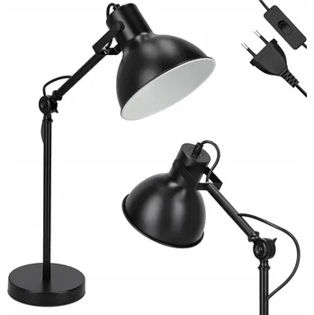 Lampička Noční Lampa na Stůl LED do Ložnice E27 Nastavitelná s Vypínačem