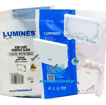 LED osvětlení 10x Záslepka pro LED profil LUMINES iledo s otvorem