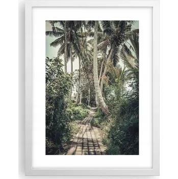 Obraz Obraz plakát v bílém rámu do obýváku 30x40 exotika foto plakáty na zeď
