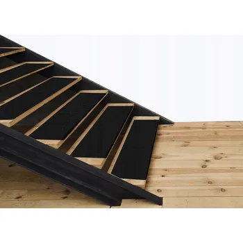 Silná protiskluzová podložka na schody 50x25 černá