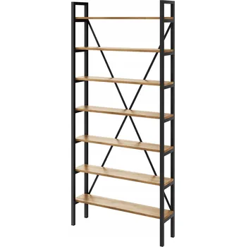 regál Industriální regál Loft na knihy, dub D7-20, 60 cm