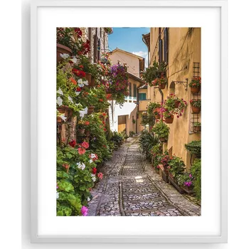 Obraz Obraz plakát na zeď v bílém rámu 40x50 město foto plakáty do obýváku