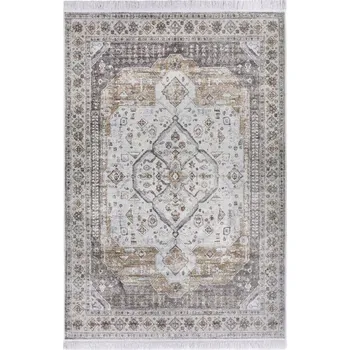 Koberec Koberec 95x140 cm do obýváku, tradiční klasický vzor hnědo-krémový