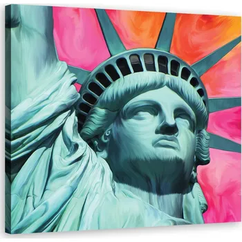 Obraz OBRAZ NA PLÁTNĚ Socha Svobody New York 60x60