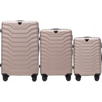 WINGS Sada 3 cestovních KUFRŮ do letadla SET pevných zavazadel