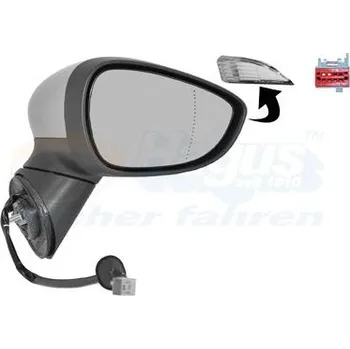 Auto zrcátko Vnější zpětné zrcátko VAN WEZEL 1801808