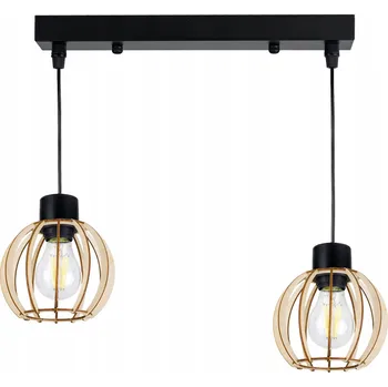 ZÁVĚSNÁ LAMPA lustr stropní LOFT Dřevo 2