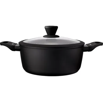 Hrnec Hrnec s poklicí Stone Design Black 24 cm 4,1 l