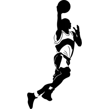 Samolepící dekorace Samolepka na stěnu Basketbalista Basketbal 25x50 cm