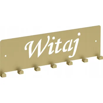 Věšák Šatní ramínko kovový Domer zlatý