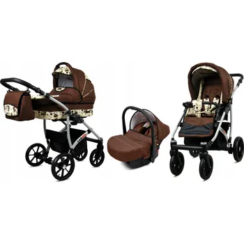 Kočárek Kočárek 3v1 BabyLux LARGO ALU - sportovní kočárek, hluboká korba, autosedačka, lehký