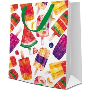 Dárková taška Dárková taška Barevná zmrzlina 20 x 25 x 10 CM