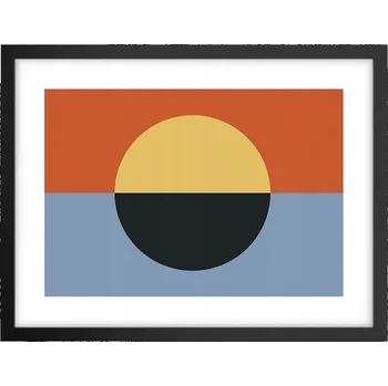 Obraz Obraz plakát v černém rámu do obýváku 40x30 abstrakce foto na zeď